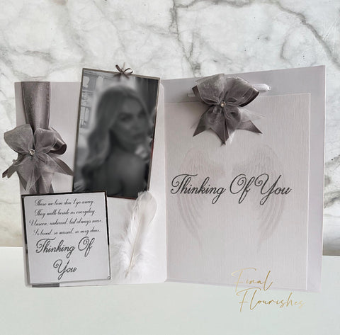 Deluxe Angel Feather Photo Card