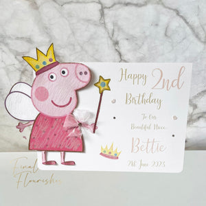 Peppa Pig Themed Card