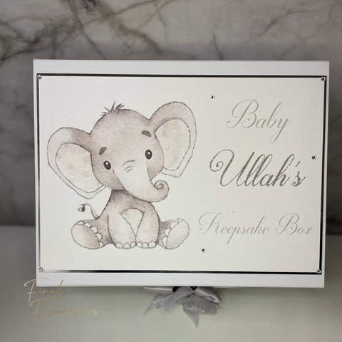 Baby Elephant Keepsake Box