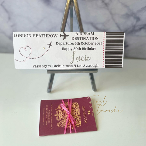 Dream Destination Boarding Pass