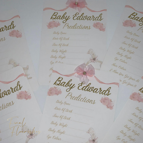 Rocking Horse Baby Prediction Cards