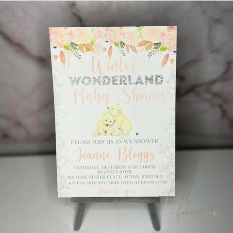 Winter Wonderland Invitation