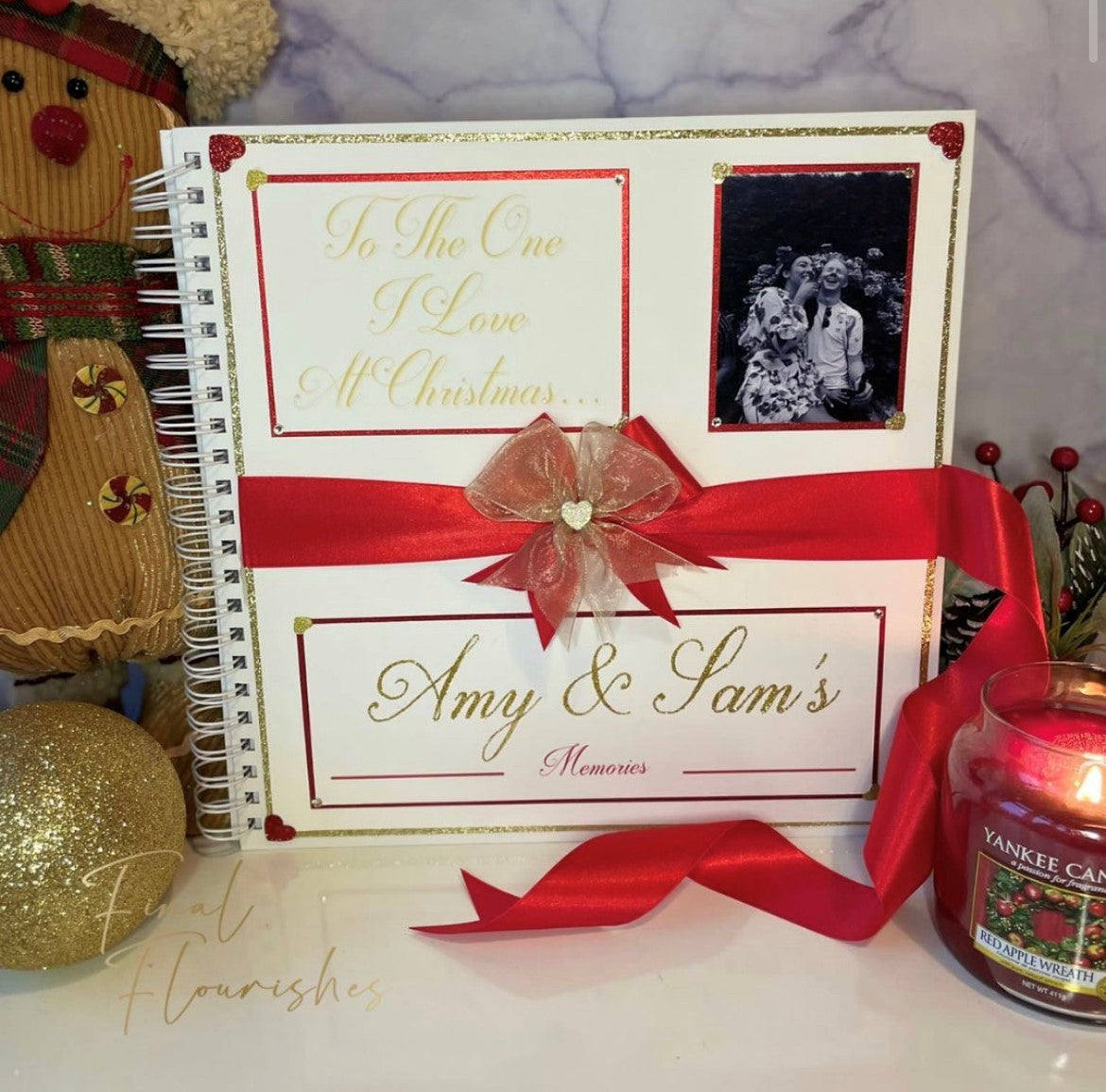 Couples Christmas Memory Book